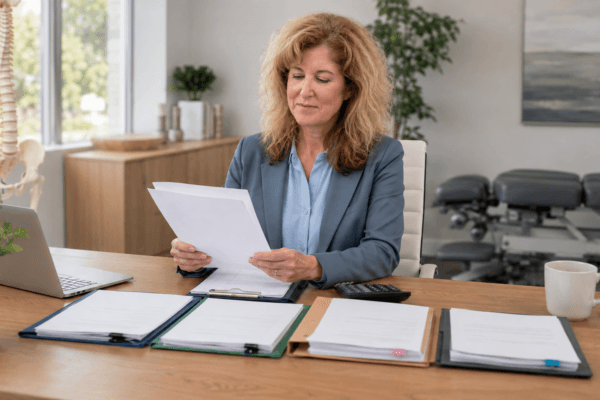 Dr. Randi Ross discussing records to prepare before selling a chiropractic practice